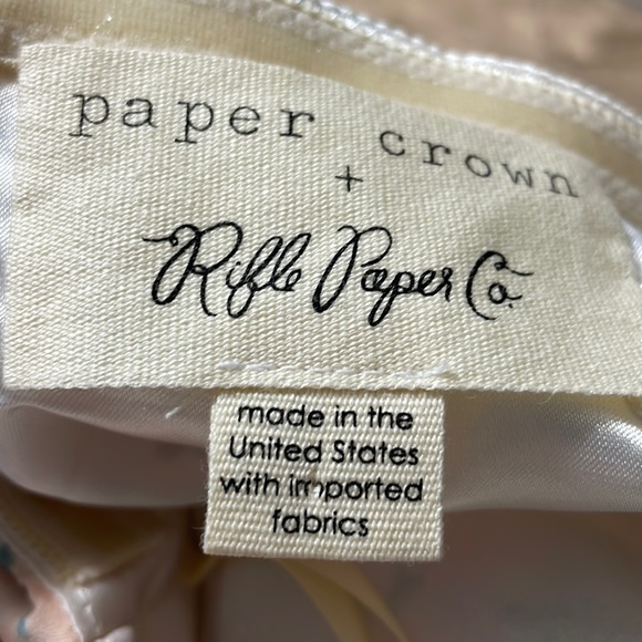 Anthropologie Paper Crown Rifle Paper Co Floral Halter bubble Dress Small - Picture 11 of 11